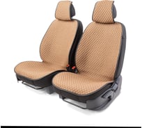 Накидки на передние сиденья CarPerformance 2 шт. материал fiberflax /мягкий лен/ CUS-1052 BR/BE