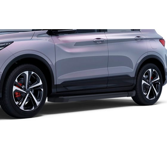 Пороги на авто Rival Black Geely Coolray SX11 2023-/Belgee X50 2023-, рынок РФ F173ALB.1908.1