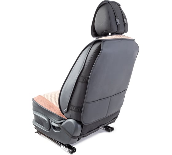 Каркасные 3D накидки на передние сиденья CarPerformance 2 шт., fiberflax/лен CUS-3024 COFFEE/BE