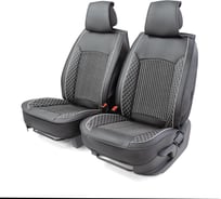 Каркасные накидки на передние сиденья CarPerformance 2 шт., экокожа CUS-2102 BK/GY