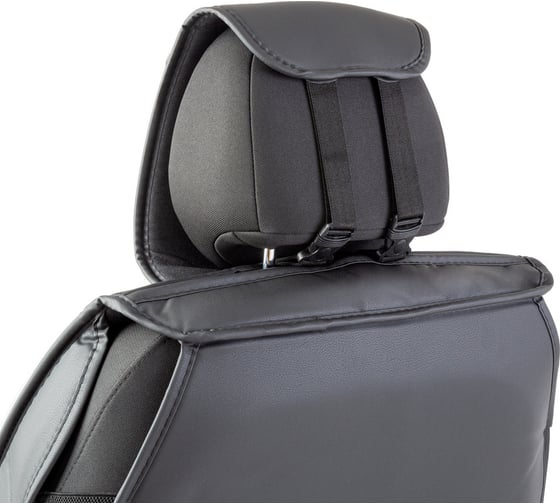 Каркасные накидки на передние сиденья CarPerformance 2 шт., экокожа CUS-2102 BK/GY