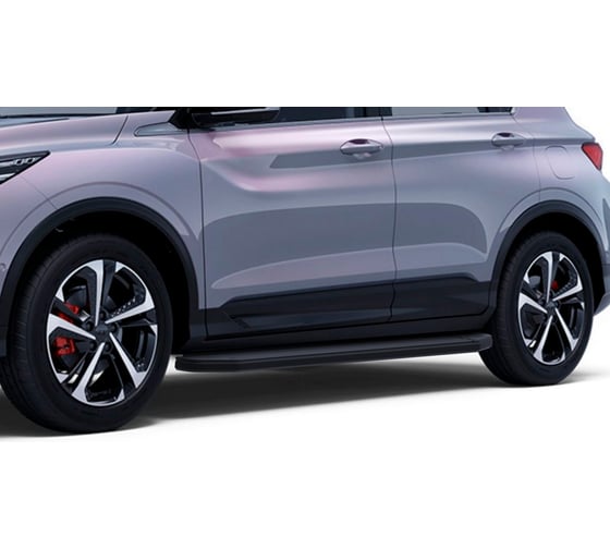 Пороги на авто Rival Premium-Black Geely Coolray SX11 2023-н.в./Belgee X50 2023-н.в. A173ALB.1908.1