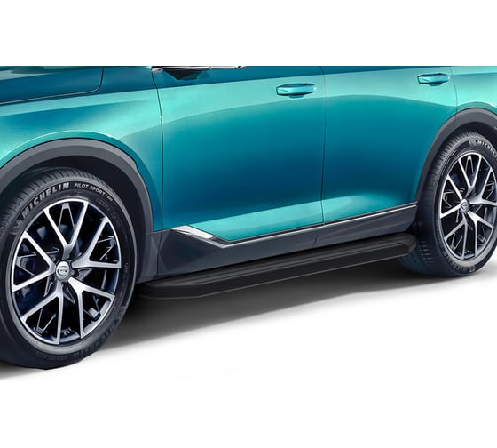 Пороги на авто Rival Premium-Black GAC GS8 II поколение 2023-н.в. A193ALB.9203.1