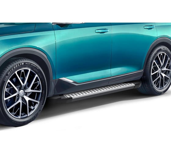 Пороги на авто Rival Bmw-Style круг GAC GS8 II поколение 2023-н.в., рынок РФ, 193 см D193AL.9203.1
