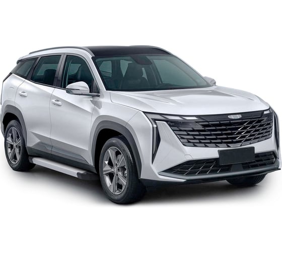 Пороги на авто Rival Silver Geely Atlas II поколение 2023-н.в., рынок РФ, 180 см F180AL.1909.1