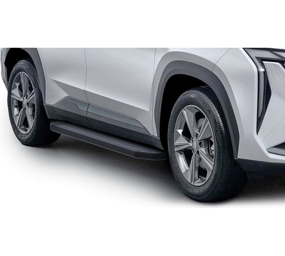 Пороги на авто Rival Premium-Black Geely Atlas II поколение 2023-н.в., рынок РФ A180ALB.1909.1