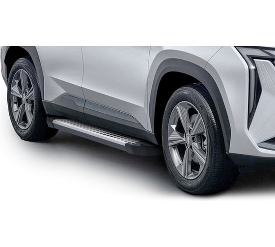 Пороги на авто Rival Bmw-Style круг Geely Atlas II поколение 2023-н.в., рынок РФ D180AL.1909.1