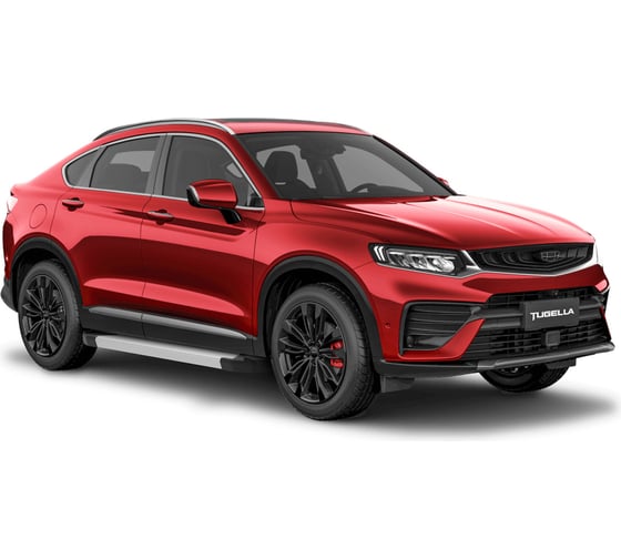 Пороги на авто Rival Silver Geely Tugella I поколение 2020-н.в., рынок РФ, 180 см F180AL.1907.1