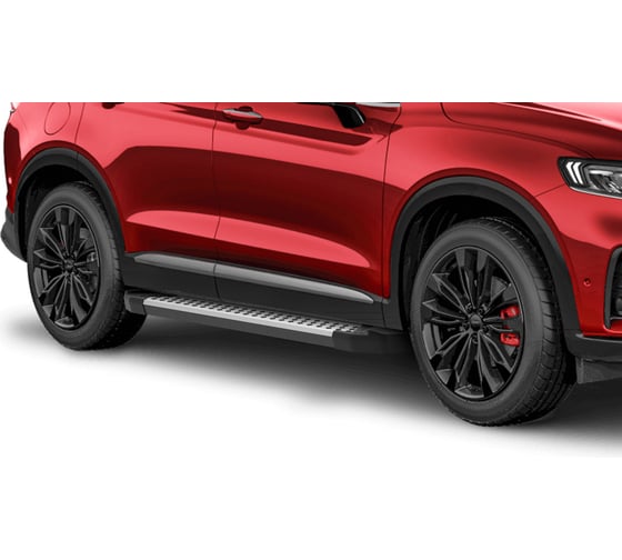Пороги на авто Rival Bmw-Style круг Geely Tugella I поколение 2020-н.в., рынок РФ D180AL.1907.1