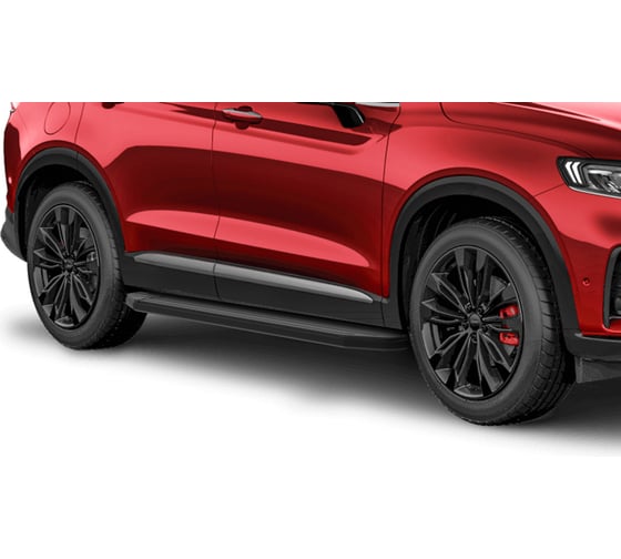 Пороги на авто Rival Premium-Black Geely Tugella I поколение 2020-н.в., рынок РФ A180ALB.1907.1