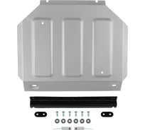 Защита радиатора Rival JAC T9 АКПП 4WD 2024-н.в., рынок РФ, алюминий 3 мм, с крепежом 333.9216.1