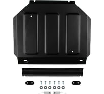 Защита радиатора Rival JAC T9 АКПП 4WD 2024-н.в., рынок РФ, сталь 1.8 мм, с крепежом 111.9216.1