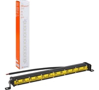 Фара (балка) светодиодная однорядная Airline 12LED, желтый направленный свет, 18Вт, 343x30x47мм, 12/24В ALED163