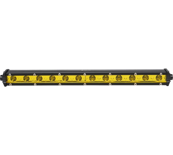 Фара (балка) светодиодная однорядная Airline 12LED, желтый направленный свет, 18Вт, 343x30x47мм, 12/24В ALED163