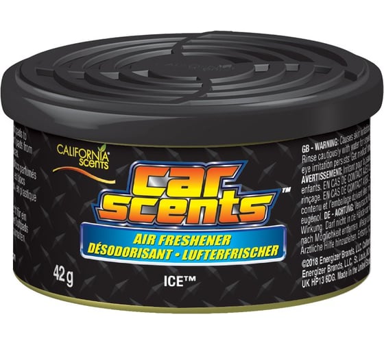 Ароматизатор California Scents банки в мини-упаковке Лёд 4шт. х 42г E301414300