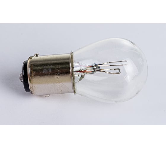 Лампа накаливания Rekzit P21W, 12V21/5W, BAY15D, Standard, круглый контакт 90402