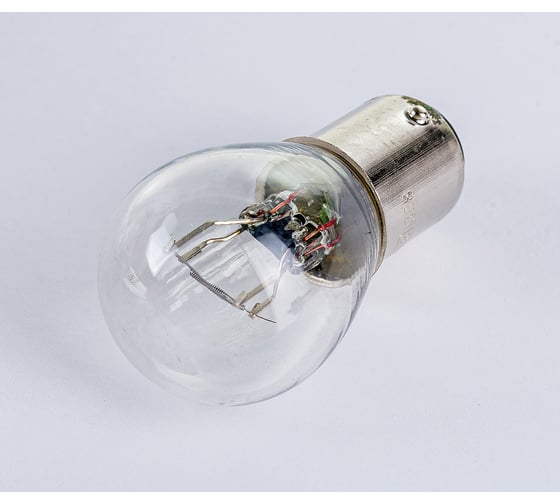 Лампа накаливания Rekzit P21W, 12V21/5W, BAY15D, Standard, круглый контакт 90402