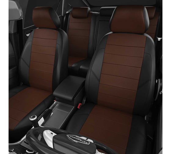 Авточехлы AVTOLIDER1 для Калина 2 с 2015-н.в седан, хэтчбек, универсал Передние сиденья нового образца. Задние спинка и сиденье 40 на 60, 5 подголовников. VZ29-1120-EC11