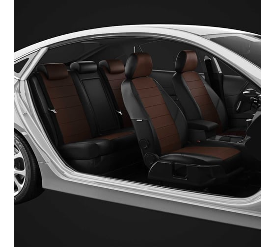 Авточехлы AVTOLIDER1 для Калина 2 с 2015-н.в седан, хэтчбек, универсал Передние сиденья нового образца. Задние спинка и сиденье 40 на 60, 5 подголовников. VZ29-1120-EC11