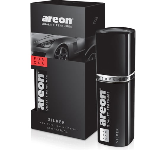 Автомобильный ароматизатор Areon GEL PERFUME 50 мл, Серебро 704-AP1