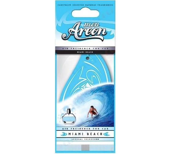 Автомобильный ароматизатор Areon MON Miami Beach Маями бич 704-043-308 1