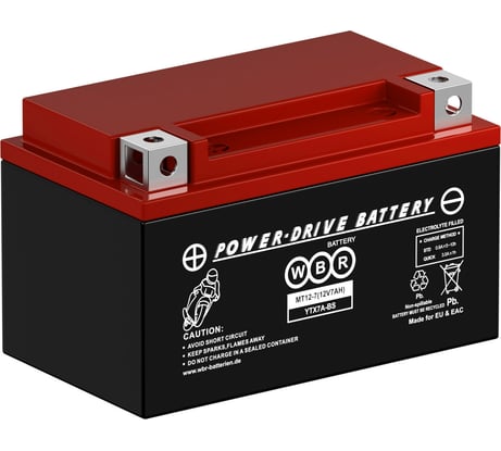 Мото аккумулятор WBR MT12-7 MF УТ-00002665