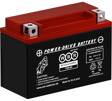 Мото аккумулятор WBR MT12-9-A MF УТ-00002766