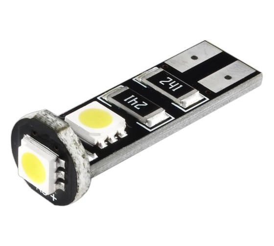 Автолампа диод SKYWAY T10 W5W 12V 1.5W 1 диод без цоколя 1-конт Белая S08201069