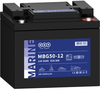 Тяговый аккумулятор для лодочного электромотора WBR MBG50-12 12В, 50 Ач УТ-00000438