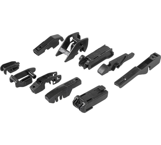 Бескаркасная щетка стеклоочистителя Ganz 330mm (8 адаптеров) GIS01012