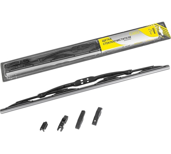 Щетка стеклоочистителя Ganz ECO 500mm (4 адаптера) GIS01006