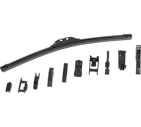 Бескаркасная щетка стеклоочистителя Ganz 375mm (8 адаптеров) GIS01014