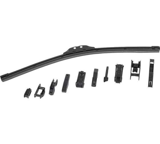 Бескаркасная щетка стеклоочистителя Ganz 430mm (8 адаптеров) GIS01016