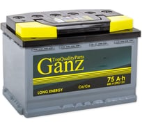 Аккумулятор Ganz Standart 75 А/ч обратный R+ 278x175x190 L3 EN 680 А GA750