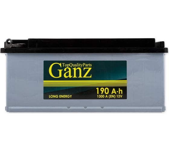Аккумулятор Ganz Standart 190 А/ч R+(4) 514x218x210 B EN 1300 (под болт) GAT1904