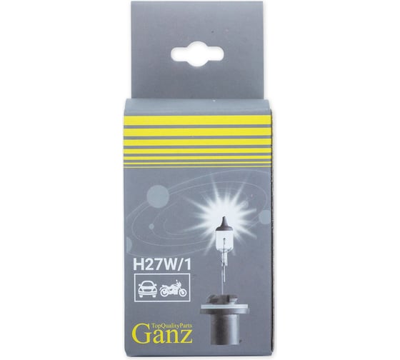 Лампа GANZ 12V H27W/1 27W PG13 1 шт. картон GIP06020
