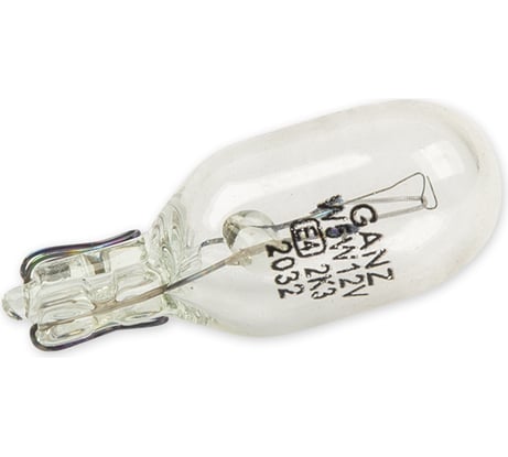 Лампа GANZ 12V W5W 5W W2,1x9,5d 1 шт. BOX GIP06031