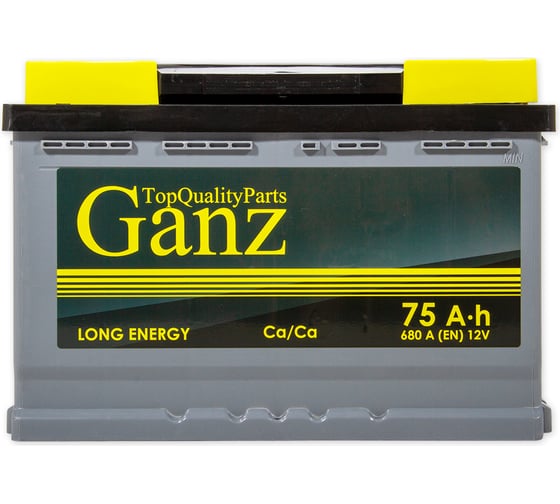 Аккумулятор Ganz Standart 75 А/ч прямой L+ 278x175x190 L3 EN 680 А GA751