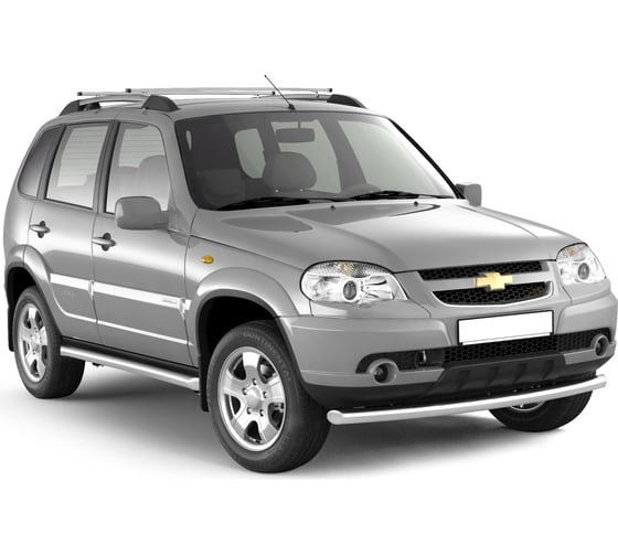 Рейлинги с поперечинами PT Group проф.1,35 Серебристый муар Усиленный CHEVROLET Niva 2002-20 LNV551503