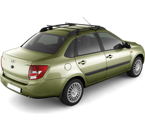 Рейлинги с поперечинами PT Group проф.1.05 Черный муар Усиленный LADA GRANTA Седан 2011, LADA KALINA LGR551504