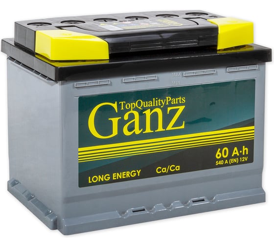 Аккумулятор Ganz Standart 60 А/ч прямой L+ 242x175x190 L2 EN 540 А GA601 1