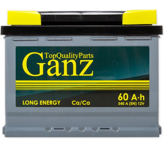 Аккумулятор Ganz Standart 60 А/ч прямой L+ 242x175x190 L2 EN 540 А GA601