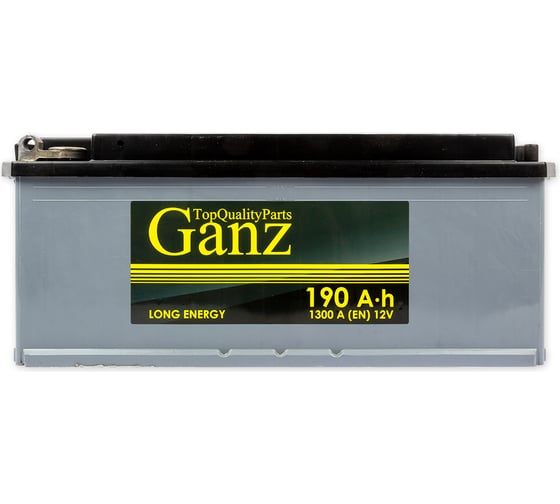 Аккумулятор Ganz 190 А/ч L+ 514x218x210 EN1 300 А EURO под болт GANZ1903RB