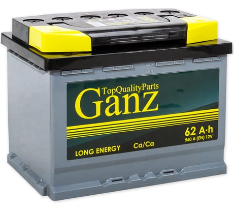 Аккумулятор Ganz 62 А/ч Прямая 242x175x190 EN560 А GA621