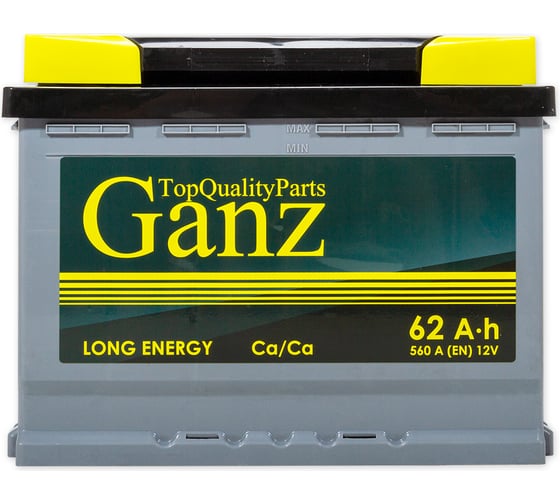 Аккумулятор Ganz 62 А/ч Прямая 242x175x190 EN560 А GA621
