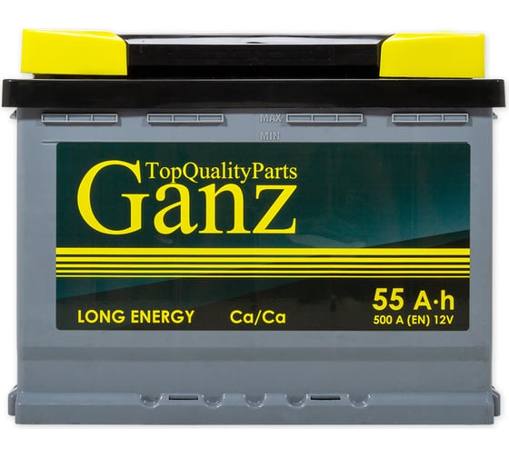 Аккумулятор Ganz 55 А/ч Обратная 242x175x190 EN500 А GA550