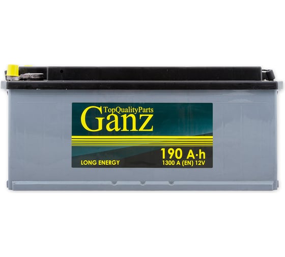 Аккумулятор Ganz Standart 190 А/ч R+(4) 514x218x210 B EN 1300 А GA1904