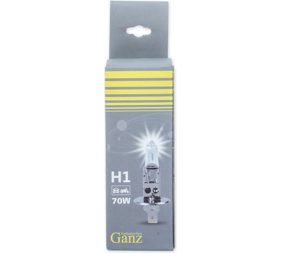 Лампа GANZ 24V H1 70W P14,5s 1 шт. картон GIP06003