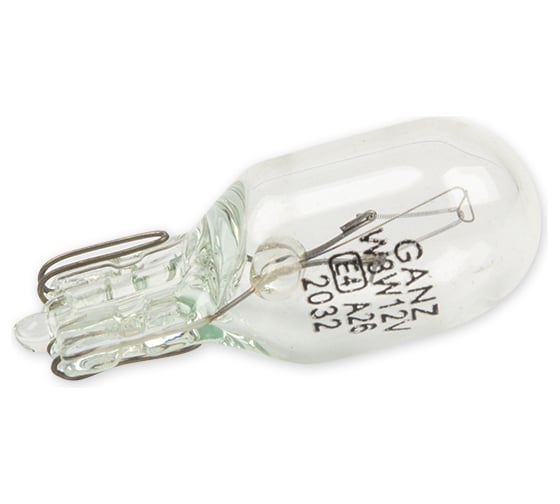 Лампа GANZ 12V W3W 3W W2,1x9,5d 10 шт. BOX GIP06029