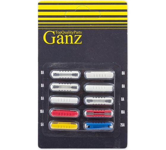 Цилиндрические предохранители GANZ ВАЗ 2101-09 10шт GRP15005 - выгодная ...